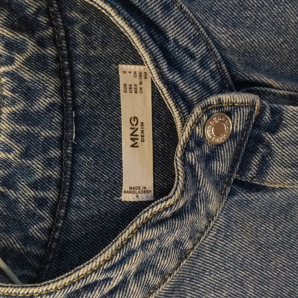 Mango denim shacket in blue - Picture 2 of 4